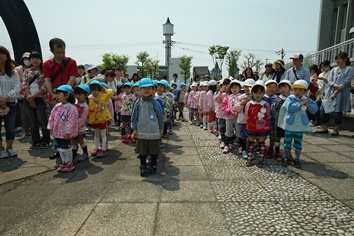 参加した天使幼稚園の皆さん