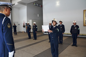 砂川警察署職員決意表明