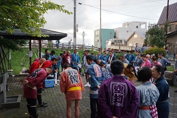 札幌、旭川、小樽、岩手県、空知神輿会の皆さん