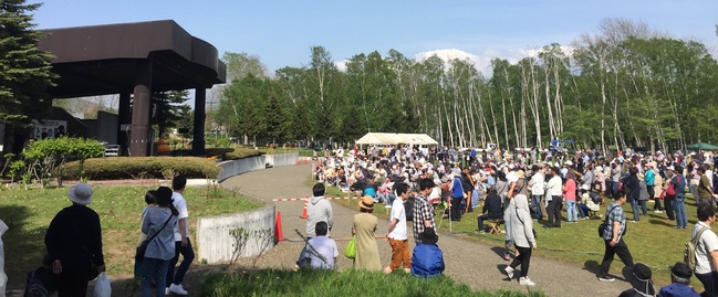 第45回すながわ緑と花の祭典の会場の様子